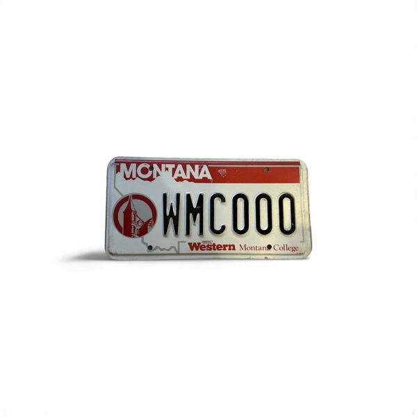 MONTANA LICENSE PLATE? WESTERN MONTANA COLLEGE WMC 000