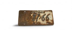 1930 ARIZONA LICENSE PLATE 16 87 66