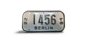 1982 1984 WISCONSIN BERLIN BICYCLE BIKE LICENSE PLATE 1456