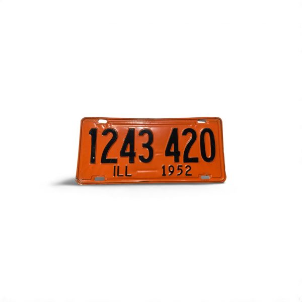 1952 ILLINOIS LICENSE PLATE 1243 420