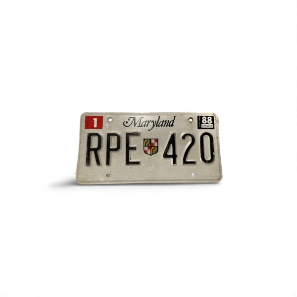 1988 MARYLAND LICENSE PLATE RPE 420