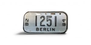 1982 1984 WISCONSIN BERLIN BICYCLE BIKE LICENSE PLATE 1251