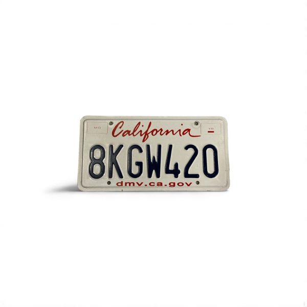 CALIFORNIA 8KGW420 420 LICENSE PLATE
