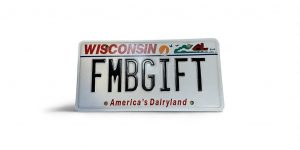 2022 WISCONSIN VANITY LICENSE PLATE FMB GIFT