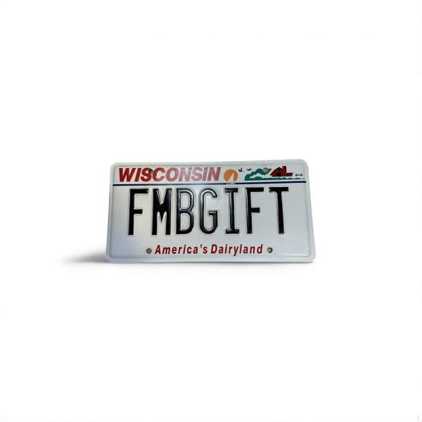 2022 WISCONSIN VANITY LICENSE PLATE FMB GIFT