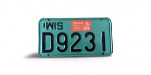 1978 WISCONSIN SNOWMOBILE LICENSE PLATE D 9231