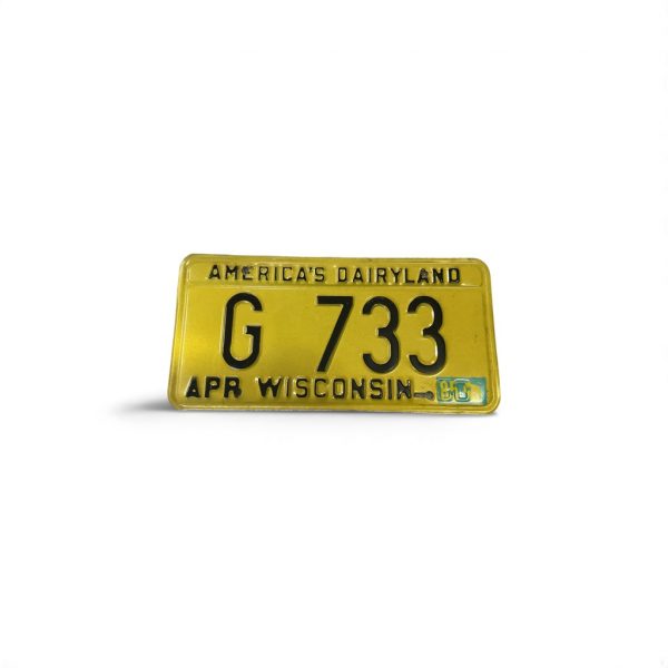 1987 WISCONSIN LICENSE PLATE COLLECTOR L 963 AMERICAS DAIRYLAND (Copy)