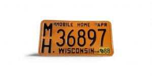 1988 WISCONSIN LICENSE PLATE MOBILE HOME 36897