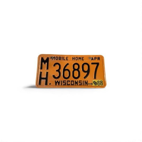 1988 WISCONSIN LICENSE PLATE MOBILE HOME 36897