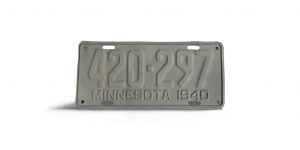 1940 MINNESOTA 420 297 LICENSE PLATE MN