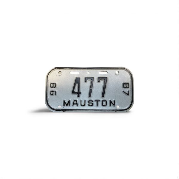 1982 1984 WISCONSIN BERLIN BICYCLE BIKE LICENSE PLATE 477