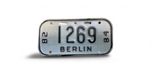 1982 1984 WISCONSIN BERLIN BICYCLE BIKE LICENSE PLATE 1269