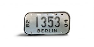 1982 1984 WISCONSIN BERLIN BICYCLE BIKE LICENSE PLATE 1353