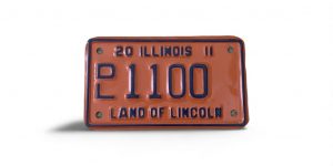 2011 ILLINOIS DEALER MOTORCYCLE LICENSE PLATE 1100