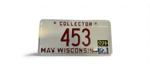 1978 WISCONSIN LICENSE PLATE COLLECTOR 453 LOW NUMBER