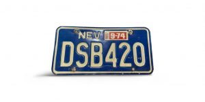1974 NEVADA DEBOSSED LICENSE PLATE DSB 420