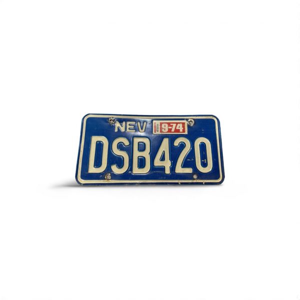 1974 NEVADA DEBOSSED LICENSE PLATE DSB 420