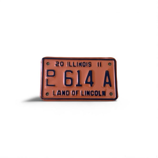 2011 ILLINOIS DEALER MOTORCYCLE LICENSE PLATE 614 A