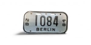 1982 1984 WISCONSIN BERLIN BICYCLE BIKE LICENSE PLATE 1084