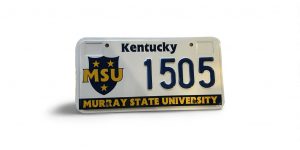 2012 KENTUCKY LICENSE PLATE MSU MURRAY STATE UNIVERSITY 1505