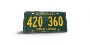 1952 ILLINOIS LICENSE PLATE  420 360