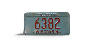 WISCONSIN COLLECTOR LICENSE PLATE 6382 4-DIGIT
