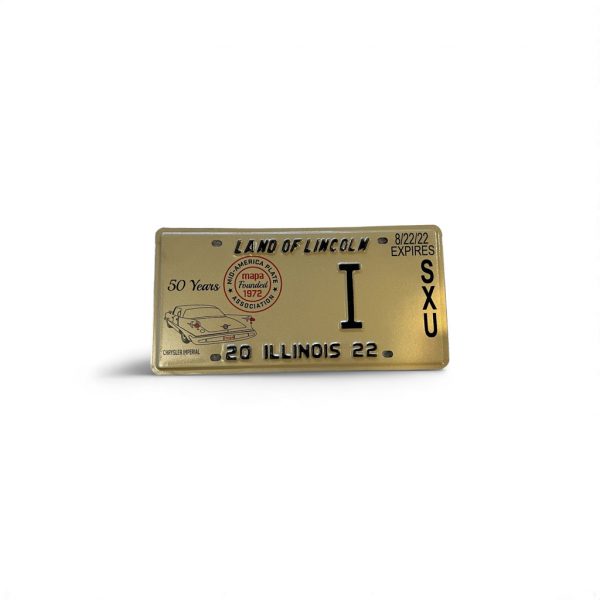 2022 ILLINOIS MAPA MID-AMERICA PLATE ASSOCIATION LETTER I LICENSE PLATE LOW NUMBER