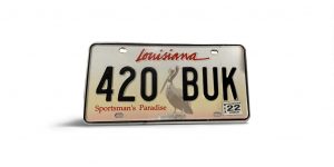 2022 LOUISIANA LICENSE PLATE 420 BUK