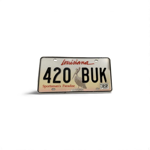 2022 LOUISIANA LICENSE PLATE 420 BUK