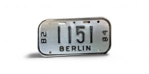 1982 1984 WISCONSIN BERLIN BICYCLE BIKE LICENSE PLATE 1151