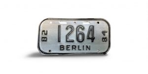 1982 1984 WISCONSIN BERLIN BICYCLE BIKE LICENSE PLATE 1264