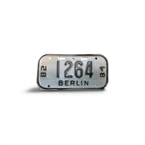 1982 1984 WISCONSIN BERLIN BICYCLE BIKE LICENSE PLATE 1264