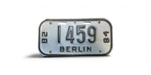 1982 1984 WISCONSIN BERLIN BICYCLE BIKE LICENSE PLATE 1459
