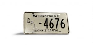 WASHINGTON DC DPL 4676 NATIONS CAPITAL LICENSE PLATE