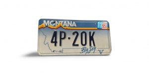 1995 MONTANA LICENSE PLATE 420 4P 20K