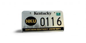 2012 KENTUCKY LICENSE PLATE NKU NORTHERN KENTUCKY UNIVERSITY 0116