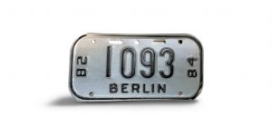 1982 1984 WISCONSIN BERLIN BICYCLE BIKE LICENSE PLATE 1093