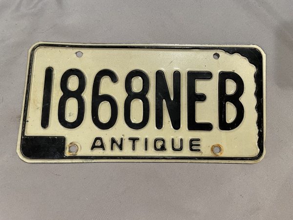 NEBRASKA ANTIQUE 186NEB NEB LICENSE PLATE - Image 2