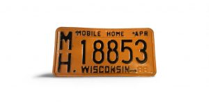 1988 WISCONSIN LICENSE PLATE MOBILE HOME 18853