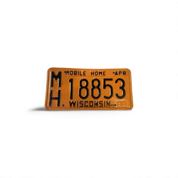 1988 WISCONSIN LICENSE PLATE MOBILE HOME 18853