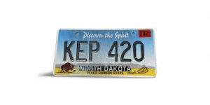 2002 NORTH DAKOTA LICENSE PLATE KEP 420