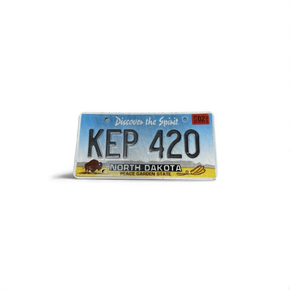 2002 NORTH DAKOTA LICENSE PLATE KEP 420