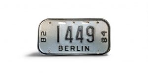 1982 1984 WISCONSIN BERLIN BICYCLE BIKE LICENSE PLATE 1449