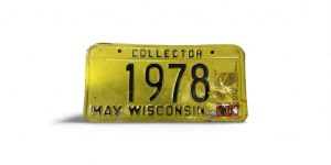 1986 WISCONSIN LICENSE PLATE COLLECTOR 1978