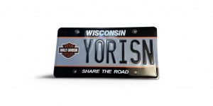 2022 WISCONSIN HARLEY DAVIDSON VANITY LICENSE PLATE YORISN