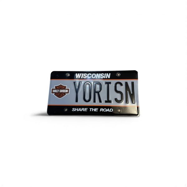 2022 WISCONSIN HARLEY DAVIDSON VANITY LICENSE PLATE YORISN