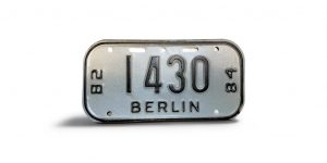 1982 1984 WISCONSIN BERLIN BICYCLE BIKE LICENSE PLATE 1430
