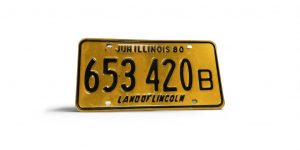 1980 ILLINOIS LICENSE PLATE 653 420