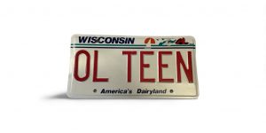 1980 VANITY WISCONSIN LICENSE PLATE COLLECTOR OL TEEN