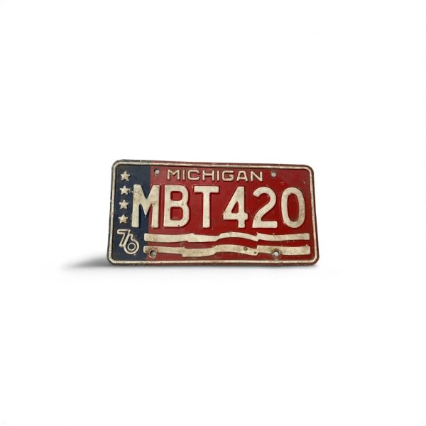 1978 MICHIGAN LICENSE PLATE MBT 420
